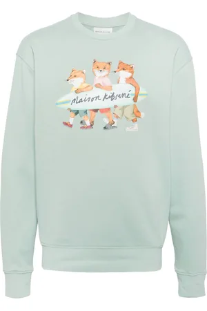 Maison Kitsuné Maglione con ricamo