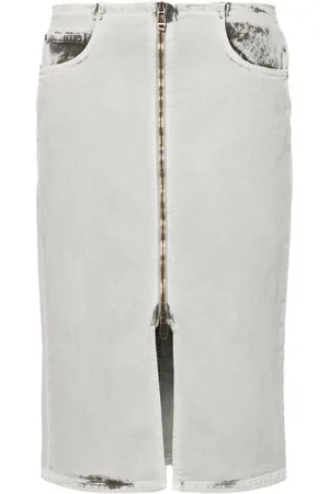 haikure Gonna a matita denim