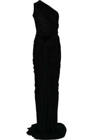 Rick Owens One-shoulder draped gown