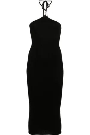 AMIRI Abito midi con placca logo