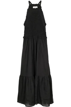 SEA Abito Cole midi con punto smock