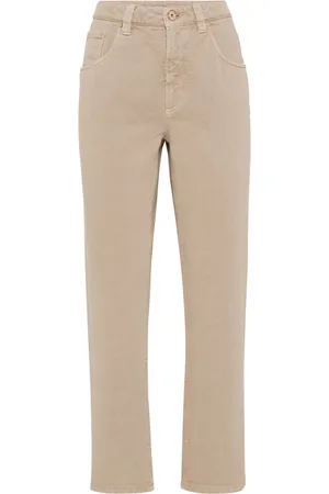 Brunello Cucinelli Jeans crop a vita media