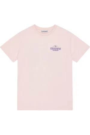 Ganni T-shirt in cotone con logo