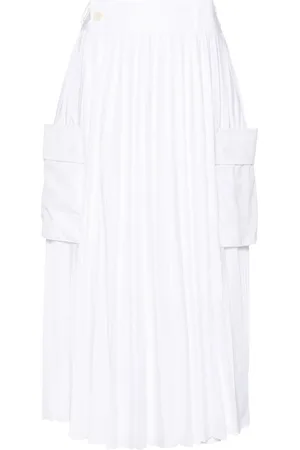 SACAI Gonna plissettata x Thomas Mason