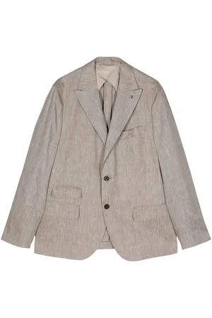 PESERICO SIGN Blazer monopetto con revers a lancia