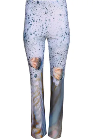 DI PETSA Pantaloni Sea Foam dritti