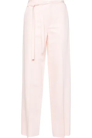 Kenzo Pantaloni dritti con cintura