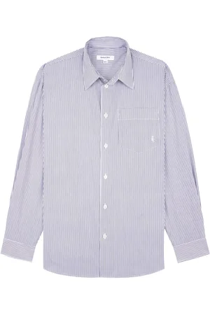 Sporty & Rich Camicia a righe con ricamo
