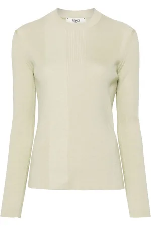 Fendi Maglione a coste girocollo