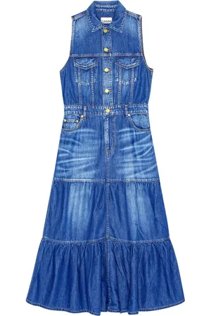 Ganni Abito denim smanicato