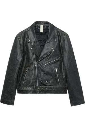 Sunflower Giacca biker con effetto schiarito