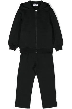 Moschino Tuta sportiva con logo jacquard