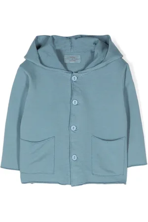 TEDDY & MINOU Cardigan lungo con cappuccio