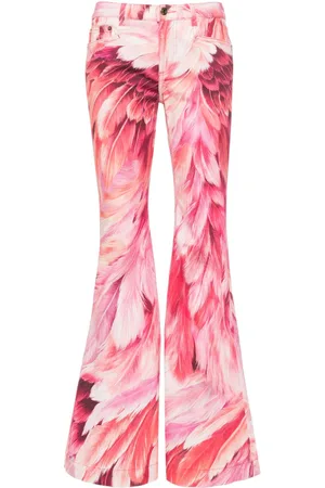 Roberto Cavalli Jeans svasati con stampa