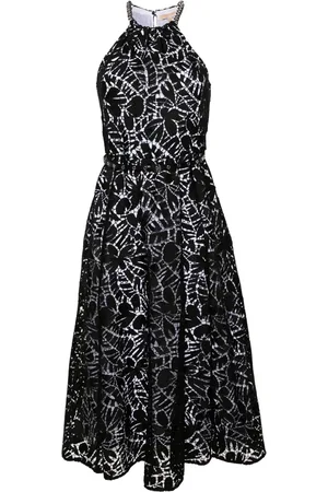 Michael Kors Abito midi in pizzo sangallo