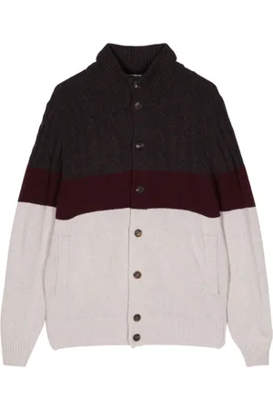 Cruciani Cardigan con design color-block