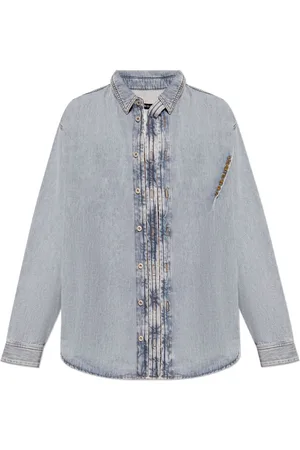Y / PROJECT Camicia denim con ricamo