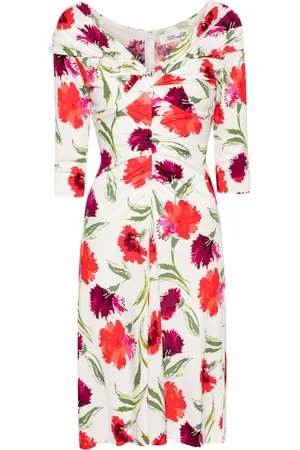 Diane von Furstenberg Abito midi Jim a fiori