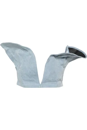 Y / PROJECT Top corto denim