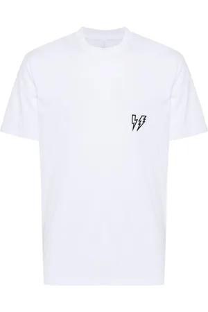 Neil Barrett T-shirt con applicazione Thunderbolt