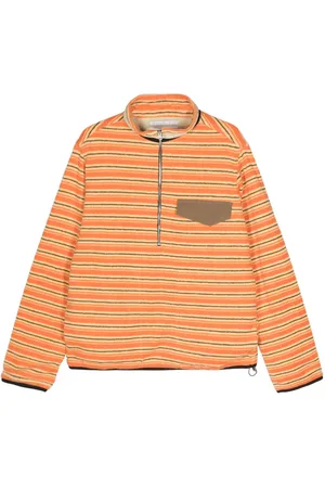RANRA Felpa a righe con mezza zip