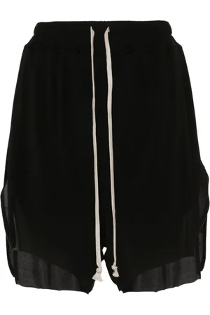 Rick Owens Shorts con orlo a taglio vivo