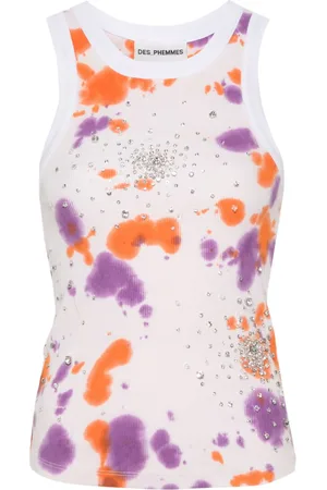 Des Phemmes Top con fantasia tie dye