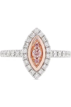 HYT Jewelry Anello in oro rosa e platino con diamanti