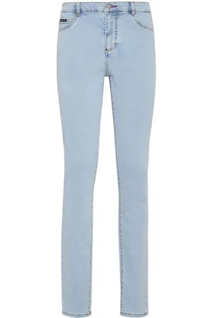 Philipp Plein Jeans skinny con placca logo