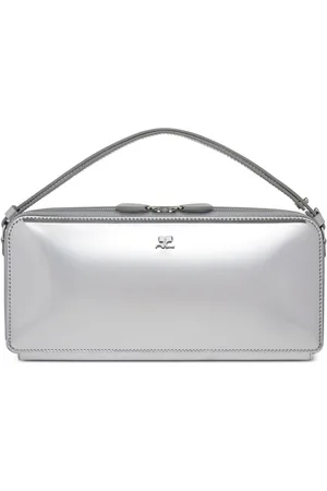 Courrèges Borsa a spalla piccola con placca logo
