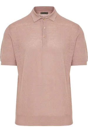 corneliani Polo con effetto texture