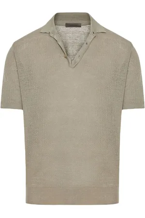 corneliani Polo con effetto texture