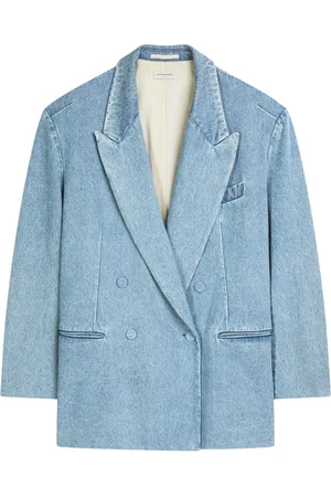 DRIES VAN NOTEN Blazer denim doppiopetto