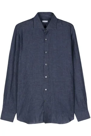 BARBA Camicia con effetto mélange