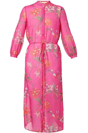 Erdem Abito midi a fiori con cintura