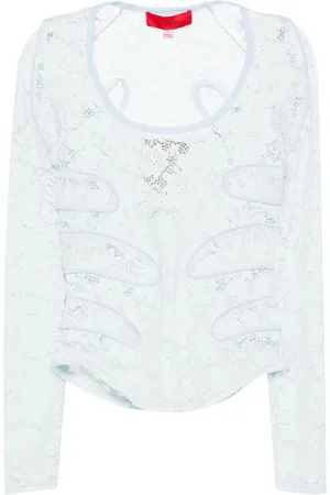 ECKHAUS LATTA Top Seraph in pizzo a fiori