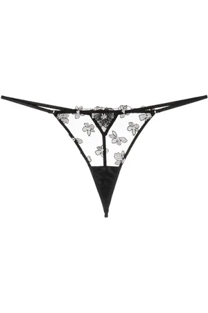FLEUR DU MAL Perizoma Petal con scollo a V