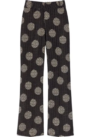 Destree Pantaloni Yoshismart crop con effetto jacquard