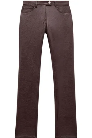 Courrèges Pantaloni dritti in vinile