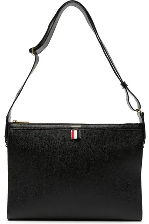 Thom Browne Borsa a tracolla con dettaglio a 4 righe in pelle