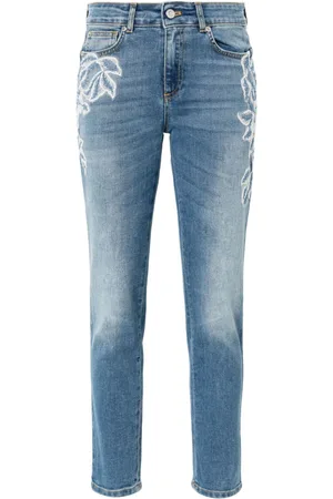 Ermanno Firenze Jeans skinny con ricamo