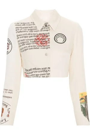 Marine Serre Giacca Regenerated Tote Bags