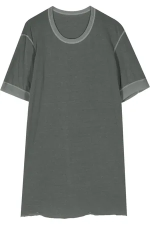 11 BY BORIS BIDJAN SABERI T-shirt con orlo a taglio vivo