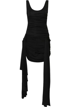 MUGLER Abito corto drappeggiato