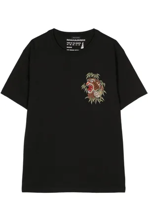 Maharishi T-shirt con ricamo Tiger