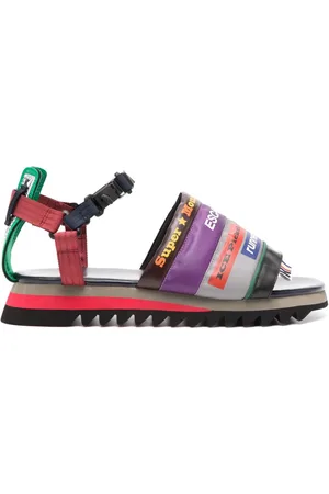 Kolor Sandali con design patchwork