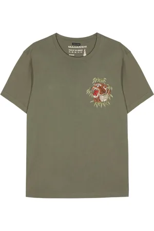 Maharishi T-shirt con ricamo Tiger
