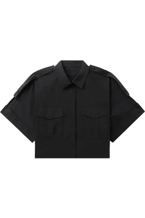 JUUN.J Camicia crop con colletto classico