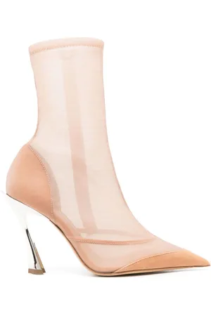 MUGLER Stivaletti semi trasparenti 100mm