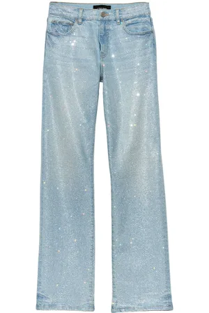 Purple Brand Jeans dritti con strass